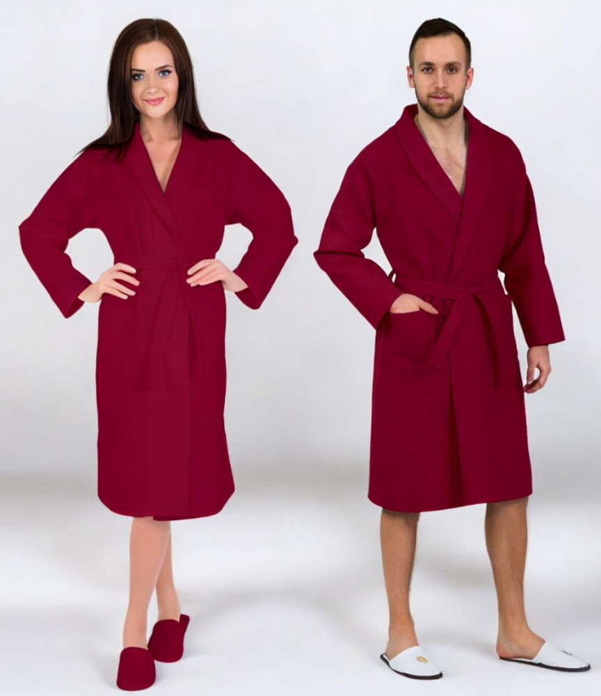 Халат запашной | Вафельное полотно | АртДизайн