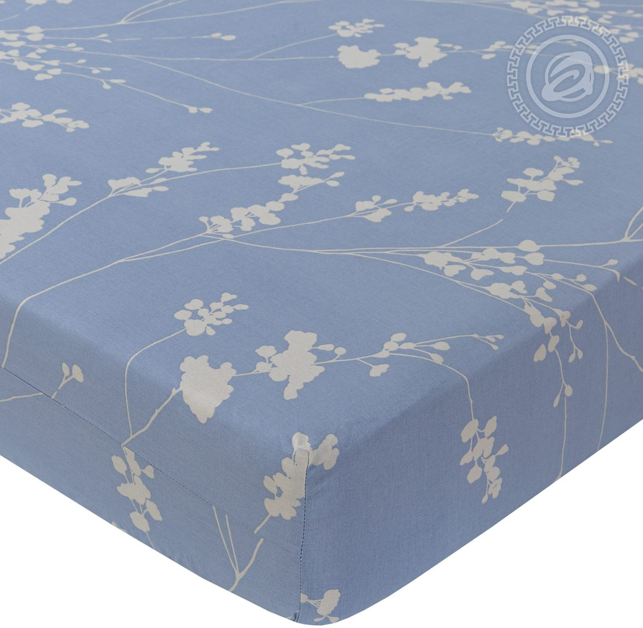 Простыня на резинке «Камелия» | De Luxe | АртПостель