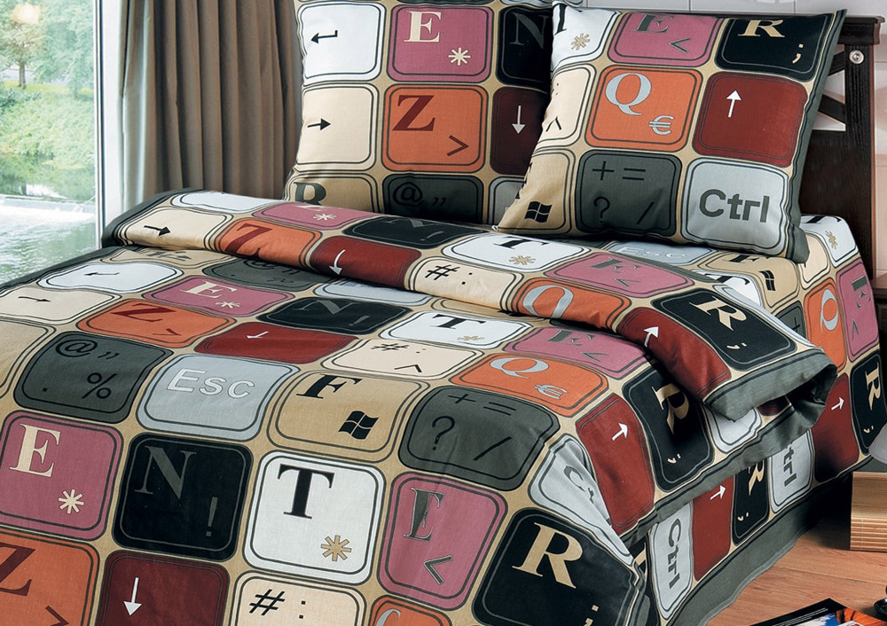 Комплект постельного белья «Клавиатура» | Бязь детская | АртПостель