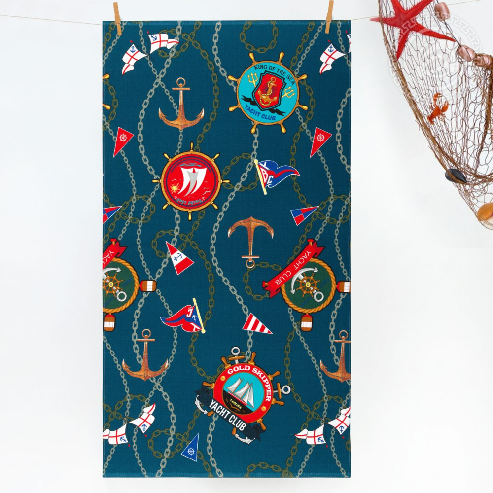 Полотенце пляжное «Яхт-клуб» | Пляжные полотенца | АртПостель