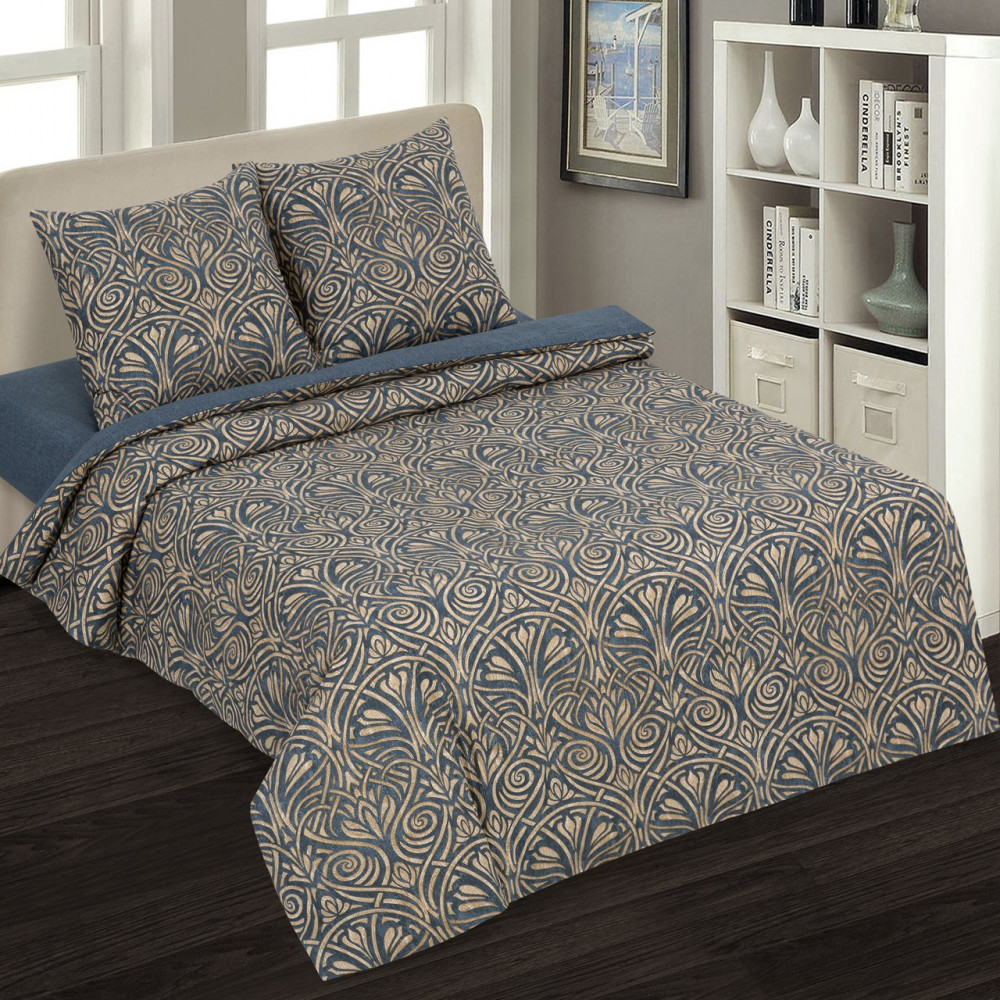 Комплект постельного белья «Мадрид» | De Luxe с простынью на резинке | АртПостель