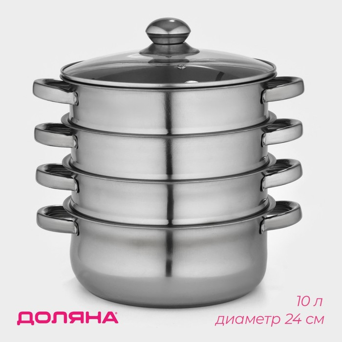 Мантоварка-пароварка с крышкой «Классика» | Доляна