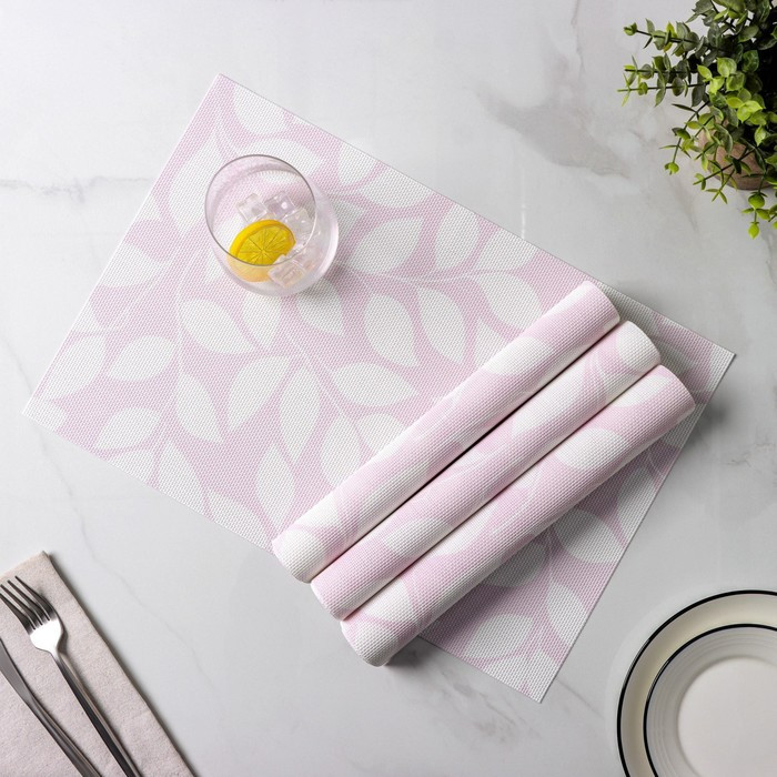 Набор салфеток сервировочных «Розовое настроение» | Доляна