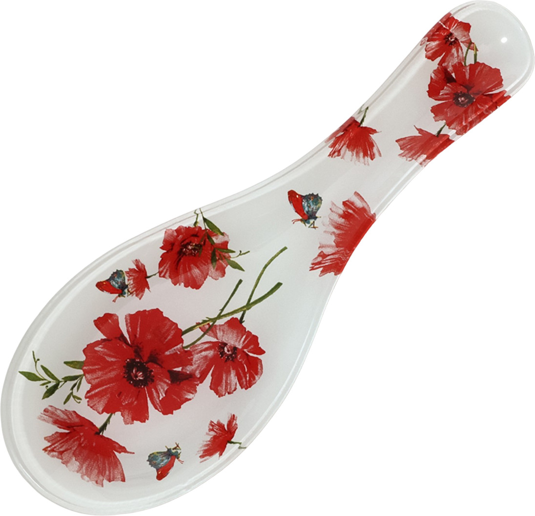 Подставка под ложку «Красные маки» | Красные маки | Доляна