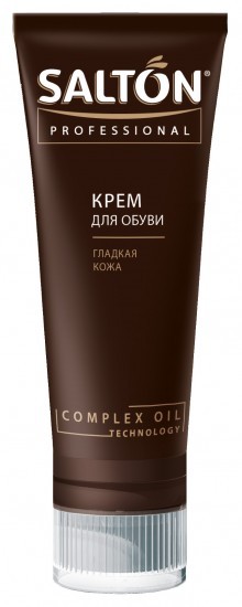 Крем для обуви из гладкой кожи в тубе с поролоновым аппликатором (темно-серый, 75 мл) | Salton Professional | Salton