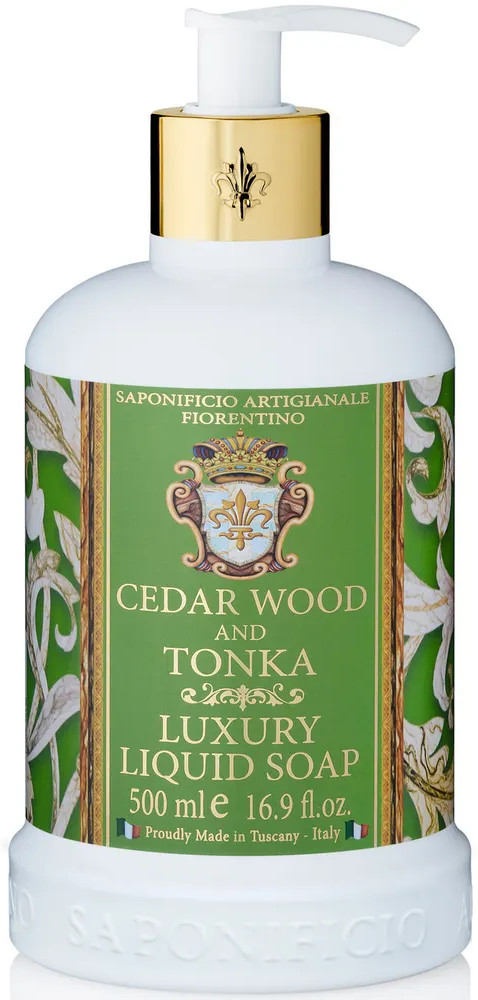 Мыло жидкое для рук «Кедр и бобы тонка» | Saponificio Artigianale Fiorentino