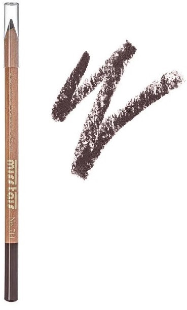 Карандаш для глаз и бровей мягкий стойкий, оттенок 714 Темно-коричневый | Miss Tais