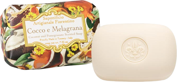 Мыло туалетное «Кокос и гранат» | Saponificio Artigianale Fiorentino
