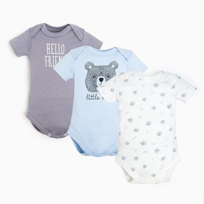 Комплект боди для мальчиков Bear | Крошка Я