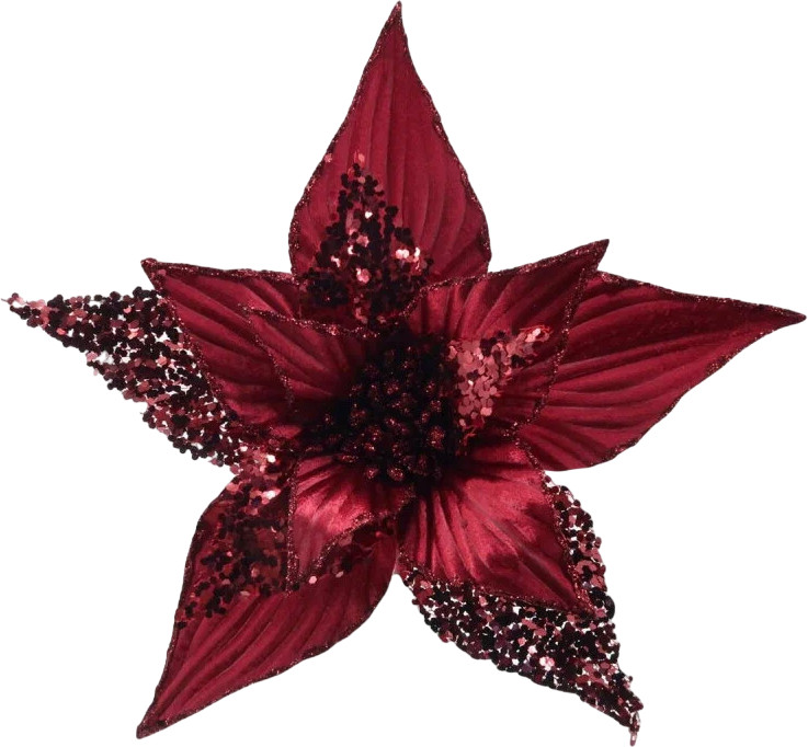 Украшение новогоднее «Цветок» | Цветы на клипсе | Magic Time