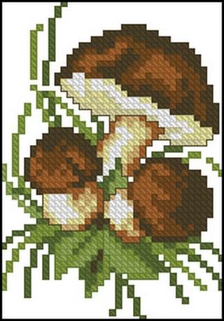 Набор для вышивания Gala "Грибочки" (17х20)