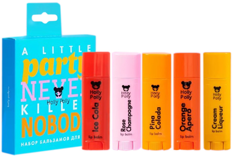 Набор бальзамов для губ «A Little Party» | Holly Polly