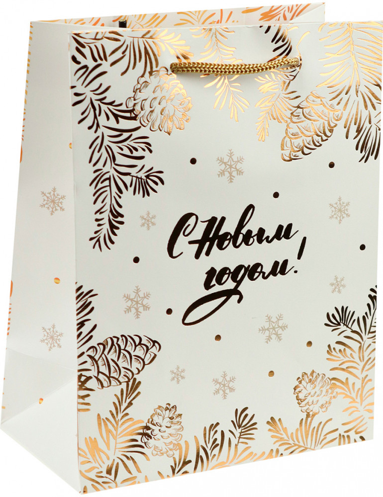 Пакет подарочный «Новогодние узоры» | Миленд
