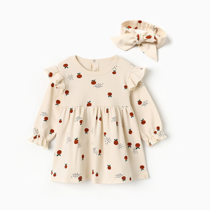 Платье с повязкой для девочек Oranges | Крошка Я