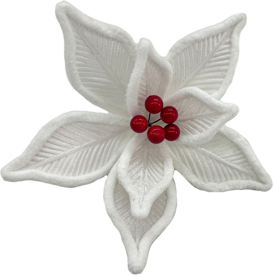 Украшение новогоднее на клипсе «Цветок» | Хрустальные воды | Феникс Презент