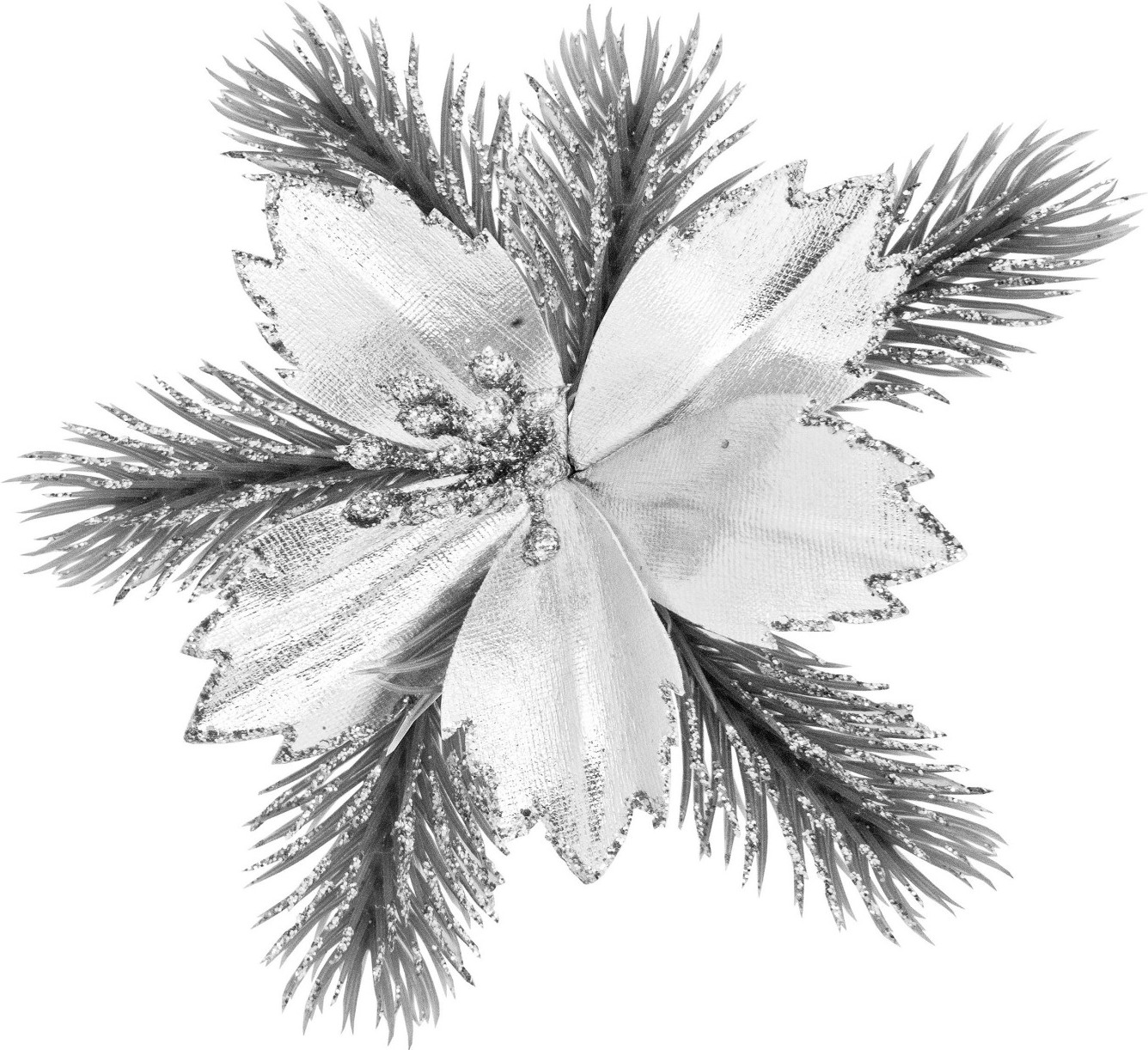 Украшение новогоднее на клипсе «Цветок» | Хрустальные воды | Феникс Презент