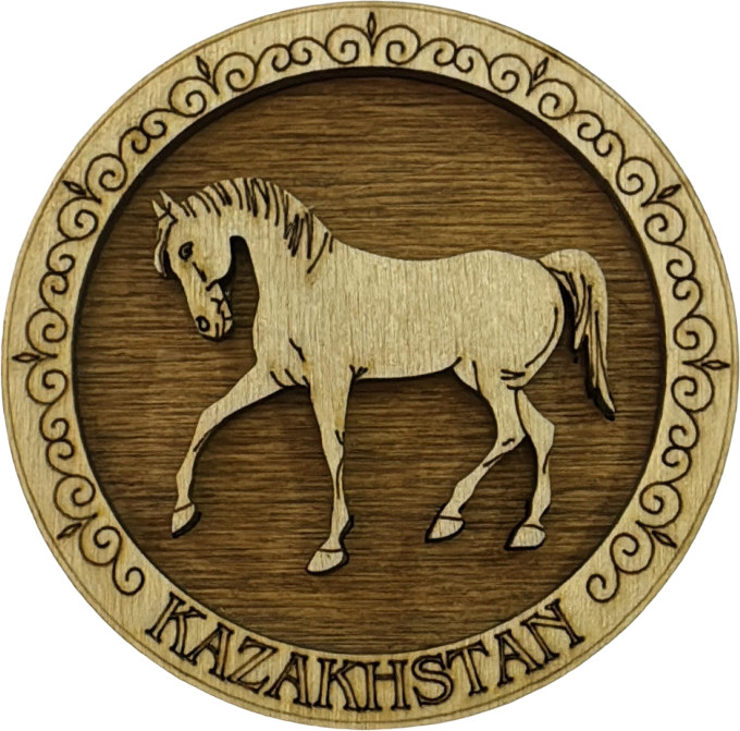 Магнит круглый «Казахстан» | ИнтерPresent