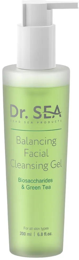 Гель для лица очищающий с комплексом биосахаридов и зеленым чаем «Balancing Facial Beansing Gel» | Dr. Sea
