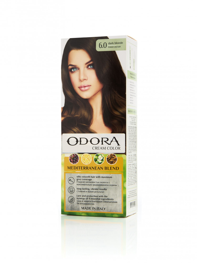 Крем-краска для волос 6.0 Темно-русый | Odora