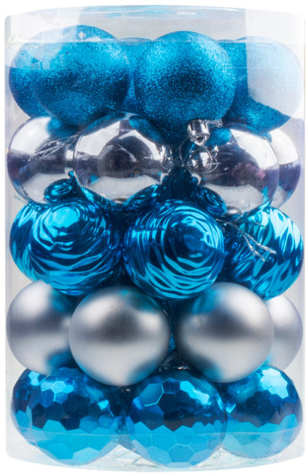 Набор шаров ёлочных «Ясные вспышки» | Ultramarin