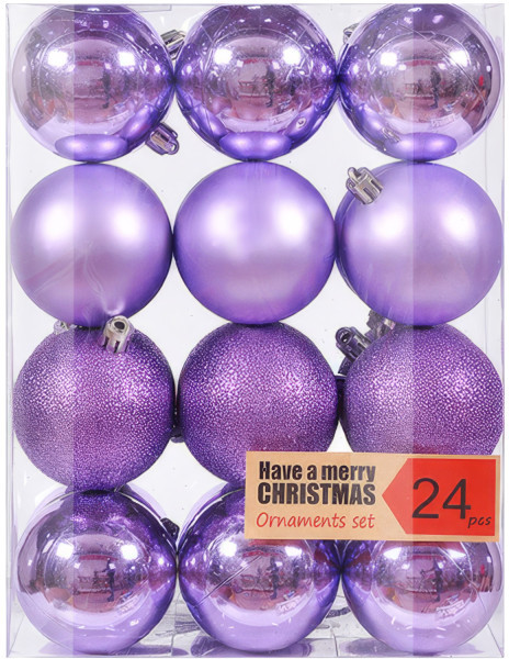 Набор шаров ёлочных «Сиреневый свет» | Ultramarin