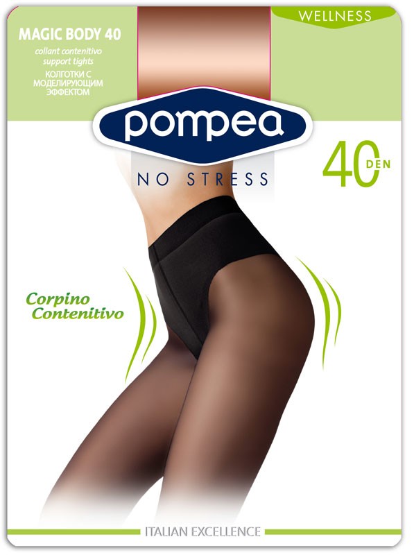 Колготки с утяжкой-трусиками "Cl. Magic Body" (tierra, 40 DEN) | Pompea