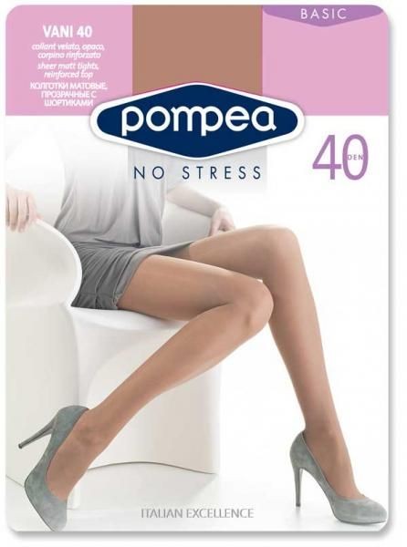 Колготки с шортиками "Vani" (nero, 40 DEN) | Pompea