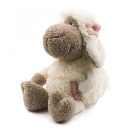 Овечка белая с розочкой, 15 см | NICI