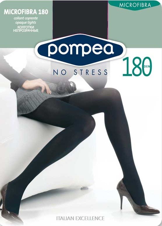 Колготки из микрофибры "Microfibra" (nero, 180 DEN) | Pompea