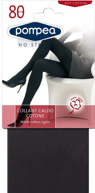 Колготки женские из хлопка "Soft Look" (coffee, 80 DEN) | Pompea