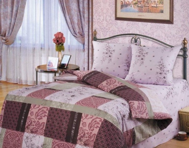 Комплект постельного белья «Альпия» (арт. 10391, семейный, перкаль, 2 наволочки 70х70) | Перфект