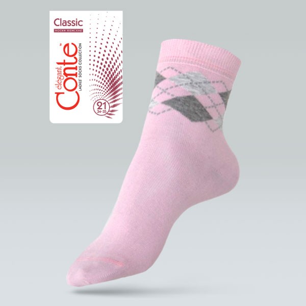Носки женские хлопковые "CLASSIC" | Conte Elegant