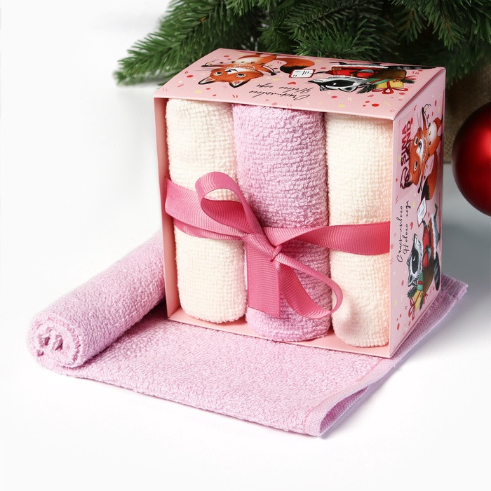 Набор полотенец «Енот и лисичка» | Этель