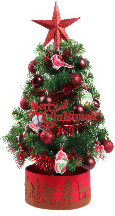 Ёлка новогодняя декоративная «Алые огоньки» | Ultramarin