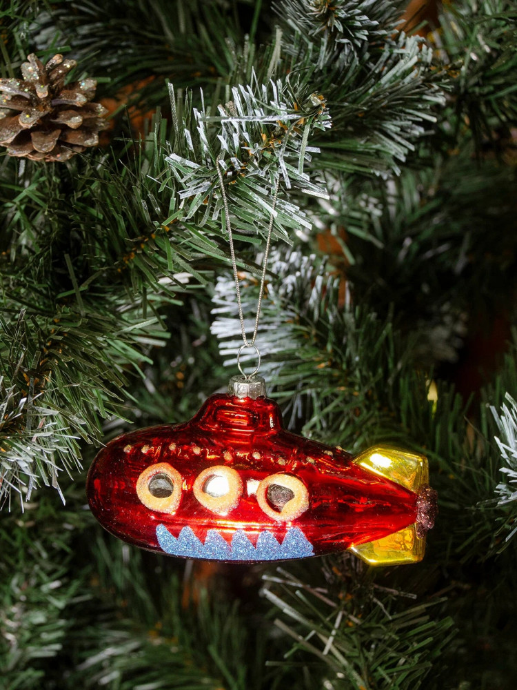 Игрушка ёлочная «Красная подводная лодка» | Ultramarin