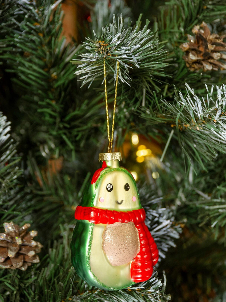 Игрушка ёлочная «Авокадо в шарфике» | Ultramarin