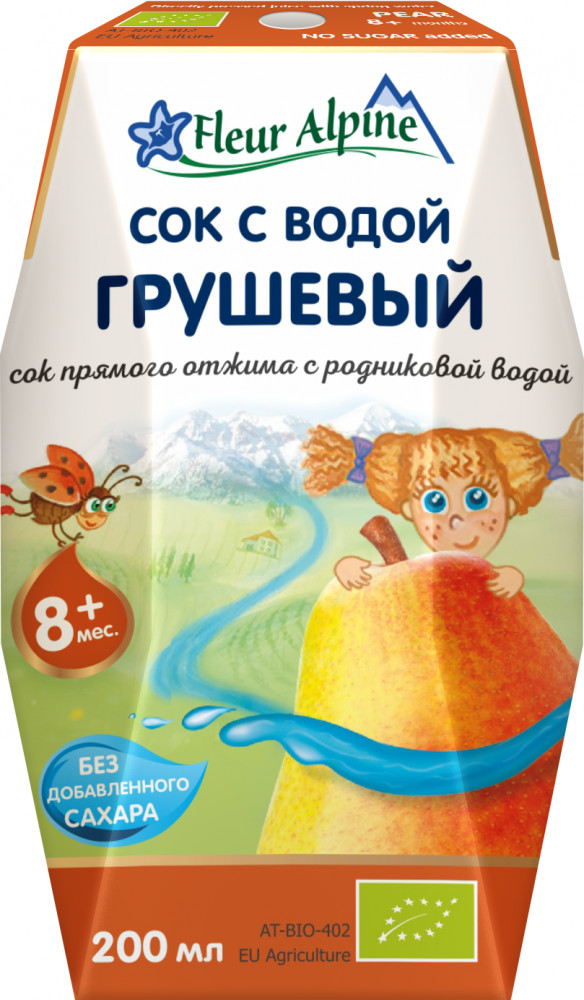 Сок с родниковой водой «Грушевый» | Fleur Alpine