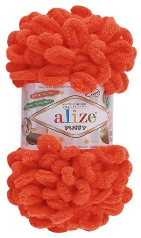 Пряжа для вязания «Puffy», 421 оранжево-красный | Alize