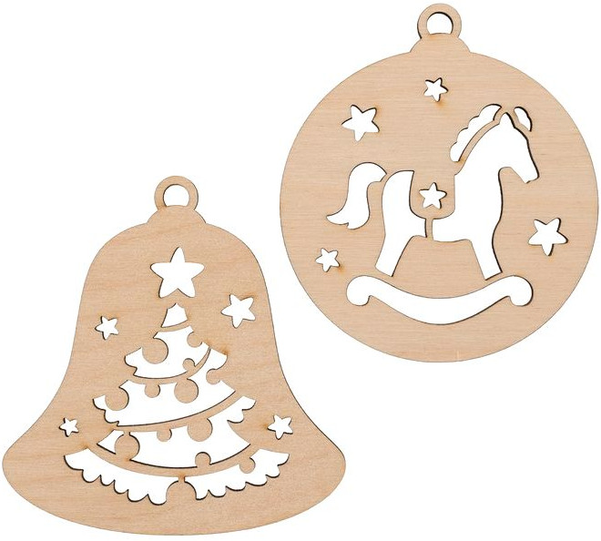 Набор заготовок для декорирования «Подвески резные» | Mr. Carving