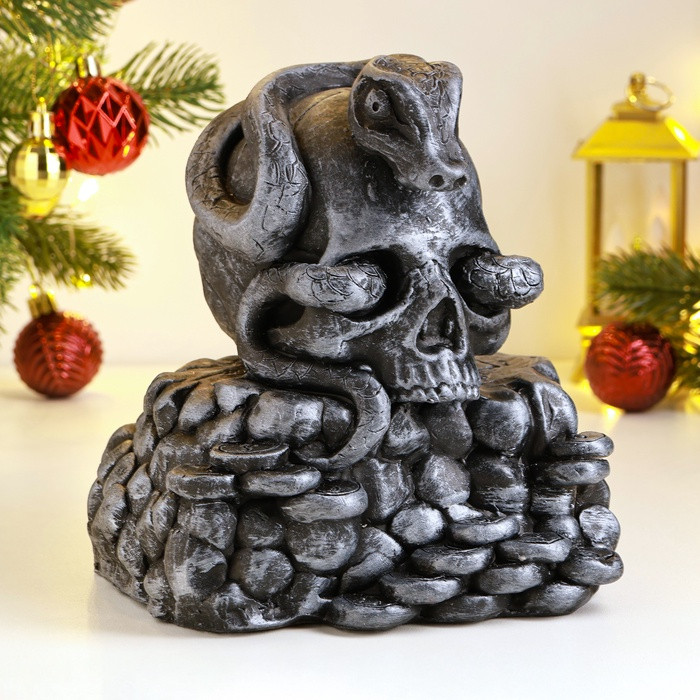 Копилка «Змея в черепе»