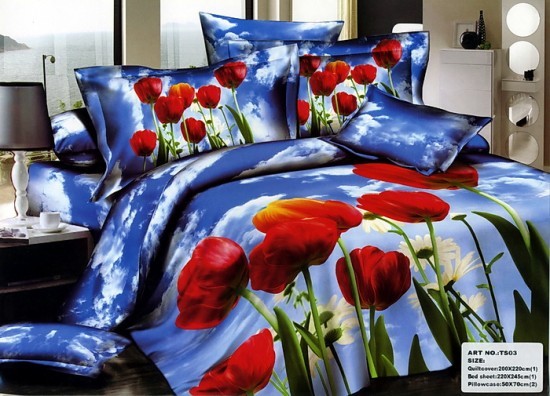 Комплект постельного белья «Танго» (арт. cs766-34, евро, сатин, 2 наволочки 50х70 и 2 наволочки 70х70) | ТекстильГрупп