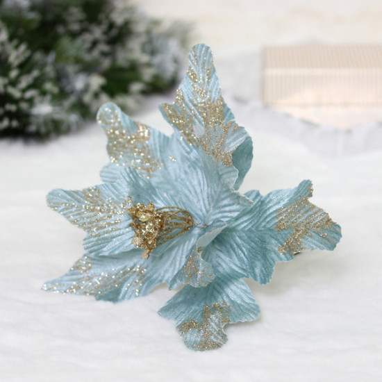 Украшение новогоднее пуансеттия «Нежность»