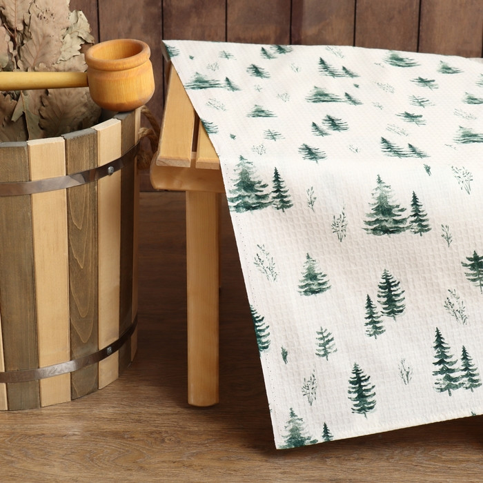 Простыня для бани «Ёлочки» | Этель