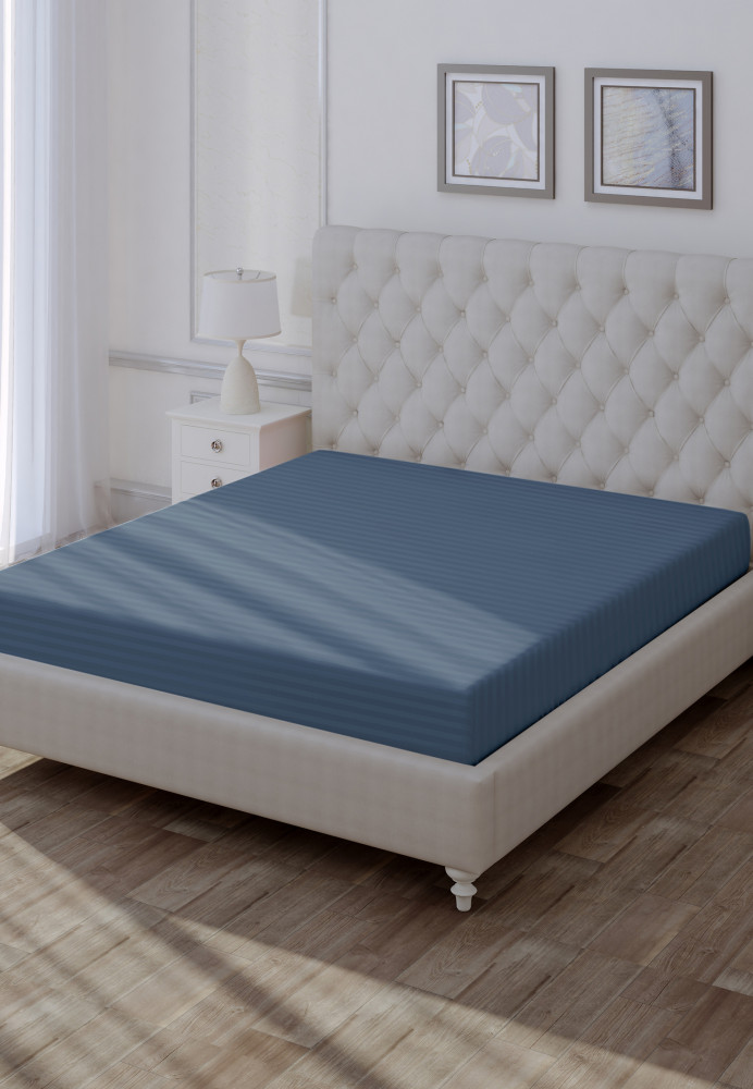 Простыня на резинке | Stripe | Verossa