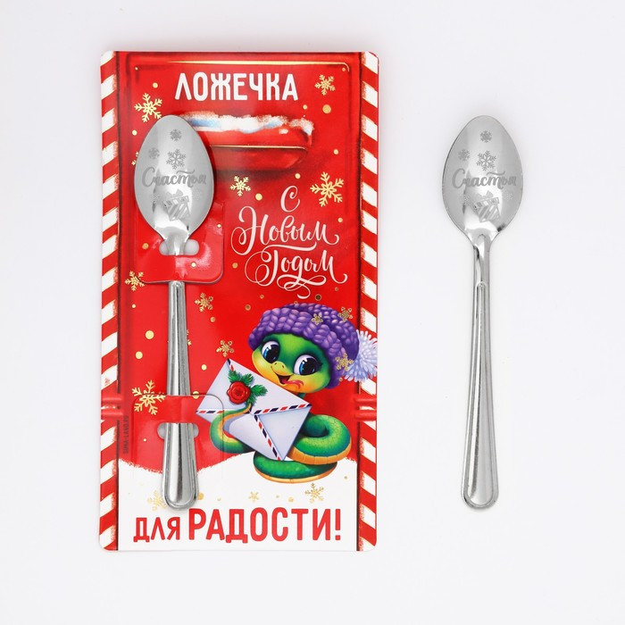 Ложка сувенирная на открытке «Для радости»