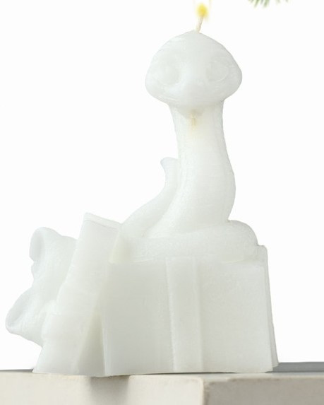 Свеча новогодняя «Змейка с подарком»