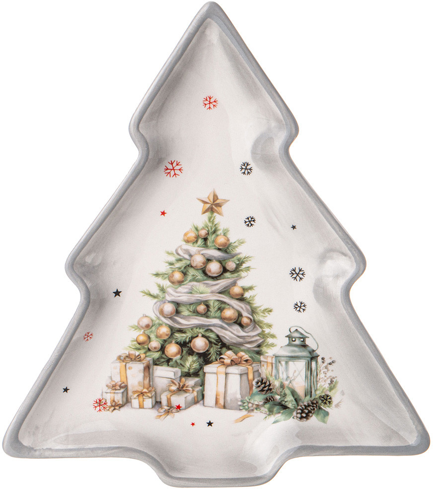 Тарелка в форме ёлки «С Новым годом!» | С Новым годом! | Agness