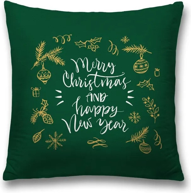 Наволочка декоративная «Счастливых праздников» | Счастливых праздников | JoyArty