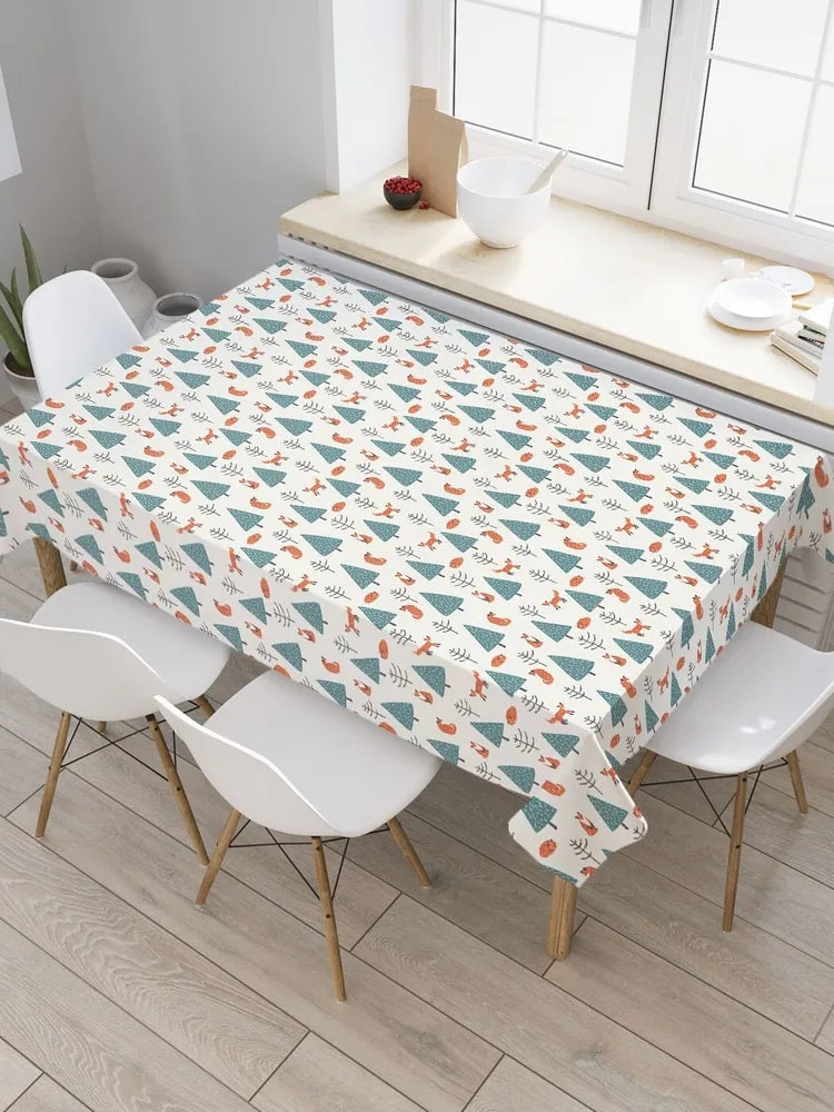 Скатерть «Лисицы в лесу» | Лисицы в лесу | JoyArty