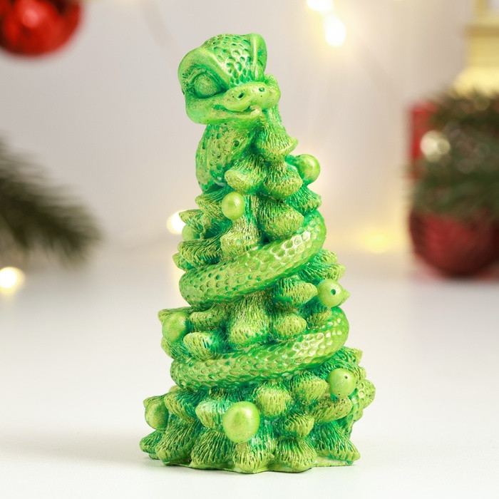 Фигурка сувенирная «Змея на елке»